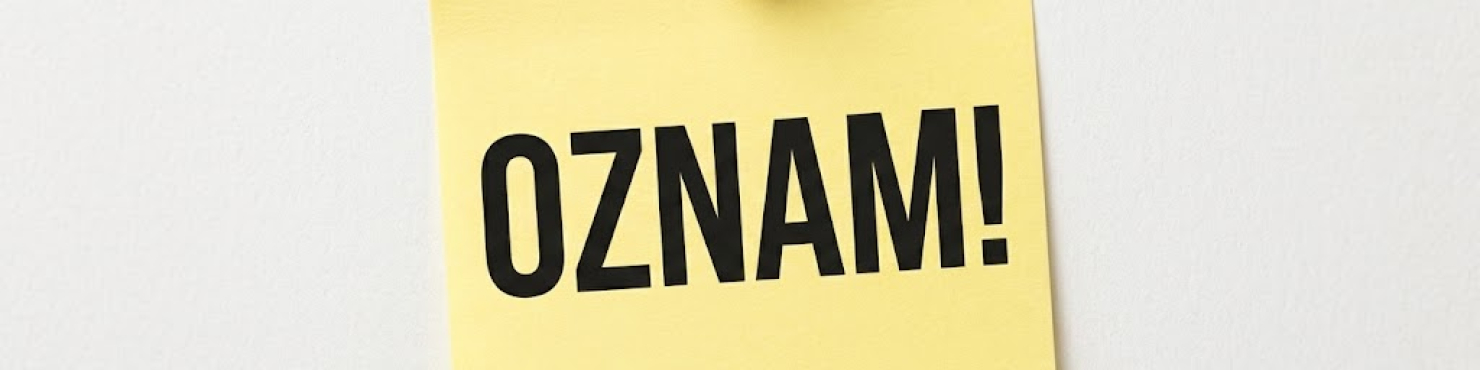 Oznam!